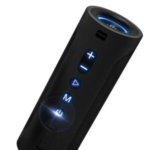 Bezprzewodowy głośnik Bluetooth T6 Pro 45W + LED czarny 9 Bezprzewodowy głośnik Bluetooth T6 Pro 45W + LED czarny - obrazek 2
