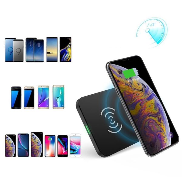 Ładowarka bezprzewodowa Qi 10W do telefonu i słuchawek czarny 2 1016570 3 ladowarka bezprzewodowa10w do telefo choetech hurtownia sklep