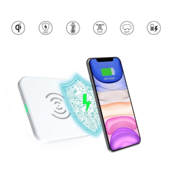 Ładowarka bezprzewodowa Qi 10W do telefonu i słuchawek czarny 4 1016570 5 ladowarka bezprzewodowa10w do telefo choetech hurtownia sklep