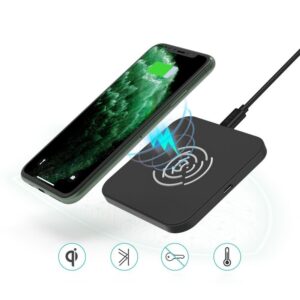 Ładowarka bezprzewodowa Qi 10W do telefonu i słuchawek czarny 12 Ładowarka bezprzewodowa Qi 10W do telefonu i słuchawek czarny - obrazek 6