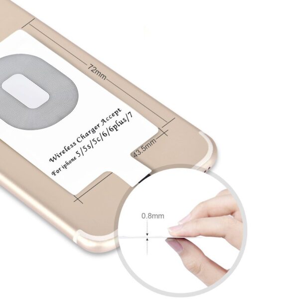 Adapter do bezprzewodowego ładowania Qi Lightning wkładka indukcyjna biały 2 1016575 3 adapter do bezprzewodowego ladowaniachoetech hurtownia sklep