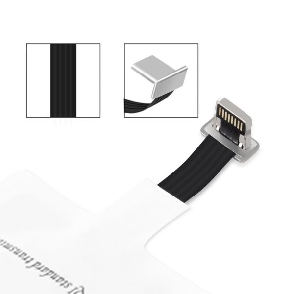 Adapter do bezprzewodowego ładowania Qi Lightning wkładka indukcyjna biały 4 1016575 5 adapter do bezprzewodowego ladowaniachoetech hurtownia sklep
