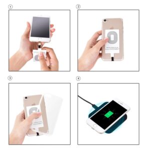 Adapter do bezprzewodowego ładowania Qi Lightning wkładka indukcyjna biały 13 Adapter do bezprzewodowego ładowania Qi Lightning wkładka indukcyjna biały - obrazek 7
