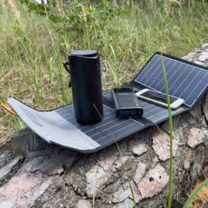 Ładowarka solarna słoneczna turystyczna 22W 2xUSB rozkładana czarna 17 Ładowarka solarna słoneczna turystyczna 22W 2xUSB rozkładana czarna - obrazek 9