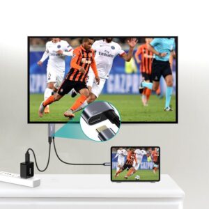 Przejściówka adapter USB Typ C - HDMI 4K + USB Typ C PD do MacBook PC 1.8m szary 10 Przejściówka adapter USB Typ C - HDMI 4K + USB Typ C PD do MacBook PC 1.8m szary - obrazek 4