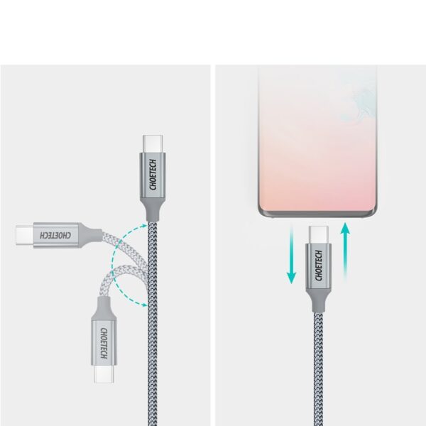 1016604 10 kabel przewod usb c usb c 5a 1 choetech hurtownia sklep