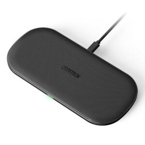 Ładowarka bezprzewodowa Qi do telefonu i słuchawek Airpods 2w1 10W czarny - obrazek 1
