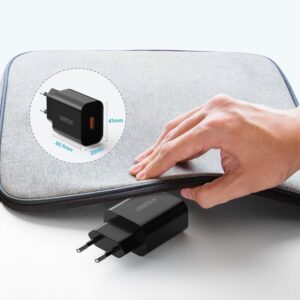 Szybka ładowarka sieciowa QuickCharge 3.0 18W 3A + kabel USB 1m czarny - obrazek 11