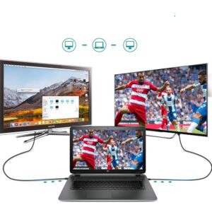 Kabel przewód USB Typ C - HDMI 4K 30Hz 3m czarny - obrazek 9