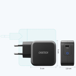 Ładowarka sieciowa GaN USB Typ C 60W + kabel USB Typ C 1.8m czarny 12 Ładowarka sieciowa GaN USB Typ C 60W + kabel USB Typ C 1.8m czarny - obrazek 4