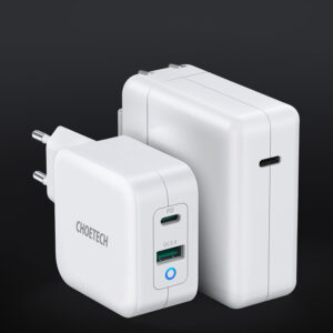 Szybka ładowarka sieciowa GaN USB Typ C PD USB-A QC3.0 65W 3.25A biały - obrazek 6