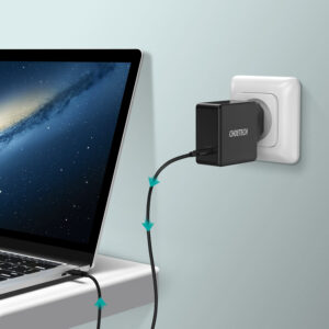 Szybka ładowarka sieciowa USB Typ C PD 60W 3A czarny - obrazek 4