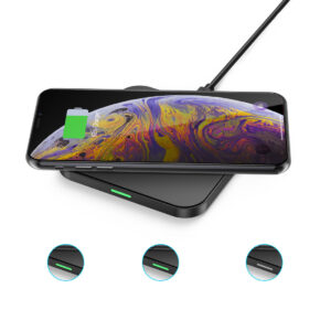 Ładowarka bezprzewodowa Qi telefon słuchawki ładowarka sieciowa EU kabel USB - microUSB 1.2m ZESTAW biały - obrazek 10