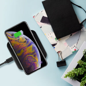 Ładowarka bezprzewodowa Qi telefon słuchawki ładowarka sieciowa EU kabel USB - microUSB 1.2m ZESTAW biały - obrazek 3