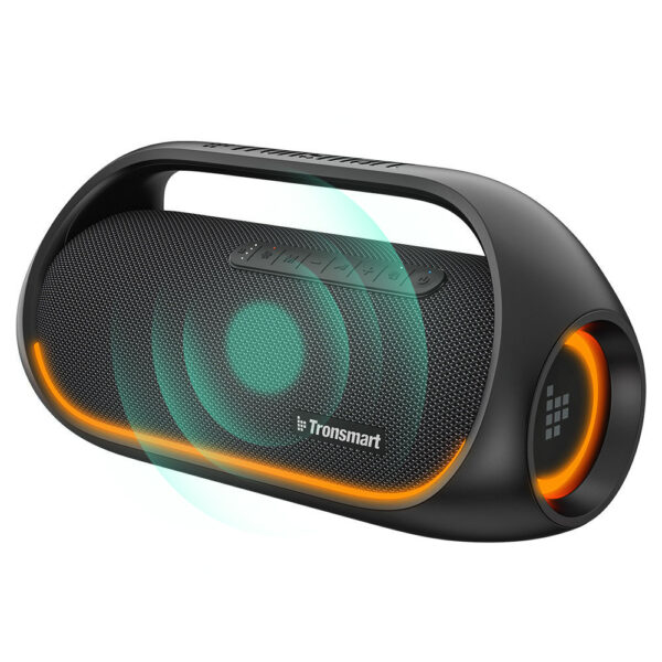 Głośnik bezprzewodowy Bluetooth Bang wodoodporny 60W z funkcją Powerbank czarny 1 1016648 2 glosnik bezprzewodowy bluetooth bang wod tronsmart hurtownia sklep