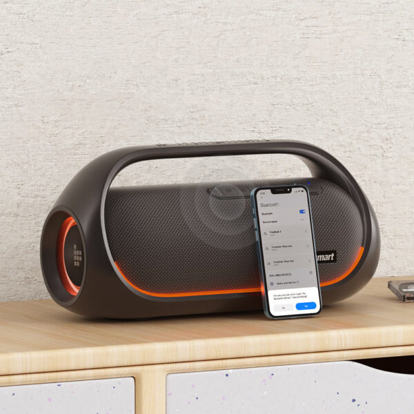 Głośnik bezprzewodowy Bluetooth Bang wodoodporny 60W z funkcją Powerbank czarny 7 1016648 8 glosnik bezprzewodowy bluetooth bang wod tronsmart hurtownia sklep