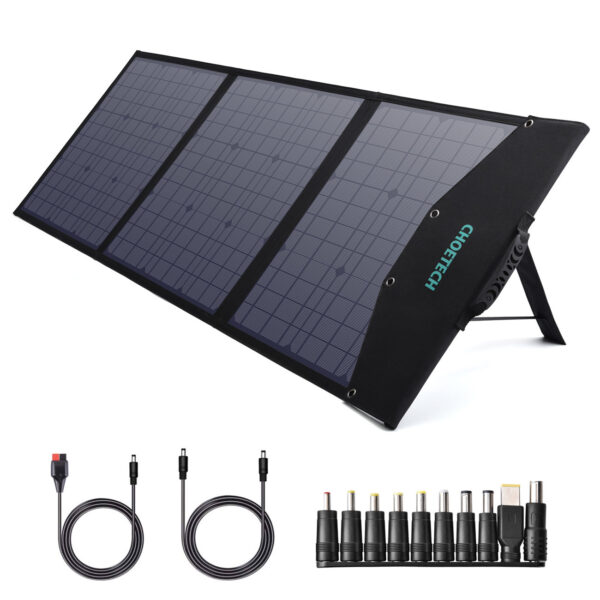 Ładowarka solarna słoneczna składana 120W DC 3 xUSB czarna 1 1016684 2 ladowarka solarna sloneczna skladana 120 choetech hurtownia sklep