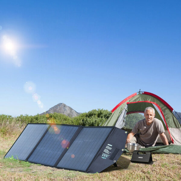 Ładowarka solarna słoneczna składana 120W DC 3 xUSB czarna 8 1016684 9 ladowarka solarna sloneczna skladana 120 choetech hurtownia sklep