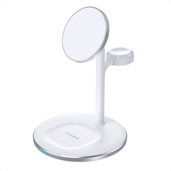 Ładowarka bezprzewodowa indukcyjna ze stojakiem do iPhone Apple Watch AirPods biały 1 1016686 2 ladowarka bezprzewodowa indukcyjna ze st choetech hurtownia sklep