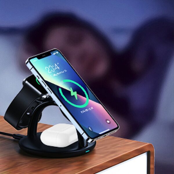 Indukcyjna stacja ładująca do iPhone AirPods Pro Apple Watch 3w1 czarny 9 1016704 10 indukcyjna stacja ladujaca do iphone air choetech hurtownia sklep