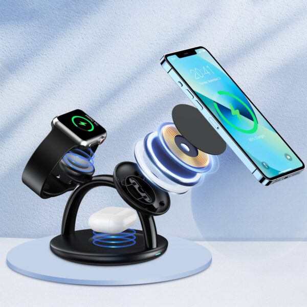 Indukcyjna stacja ładująca do iPhone AirPods Pro Apple Watch 3w1 czarny 4 1016704 5 indukcyjna stacja ladujaca do iphone air choetech hurtownia sklep