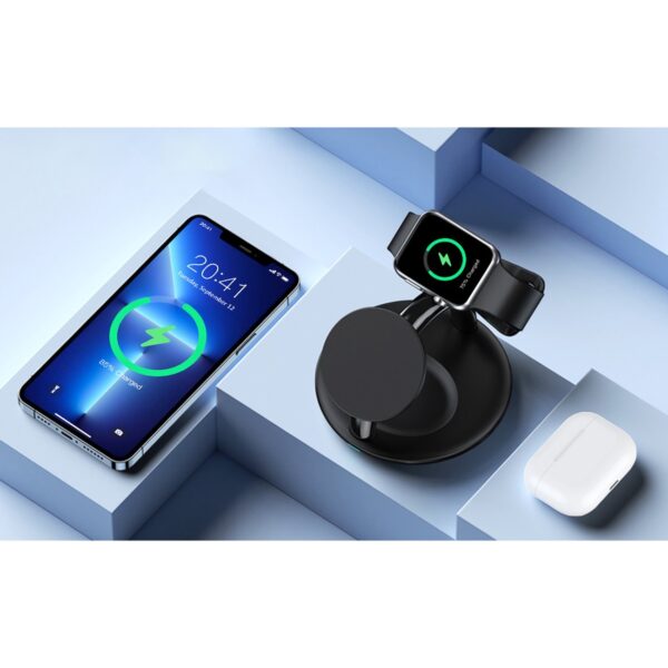 Indukcyjna stacja ładująca do iPhone AirPods Pro Apple Watch 3w1 czarny 6 1016704 7 indukcyjna stacja ladujaca do iphone air choetech hurtownia sklep