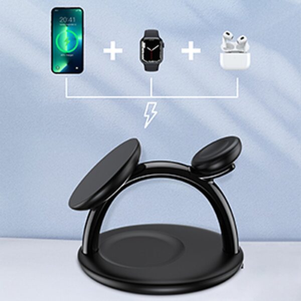 Indukcyjna stacja ładująca do iPhone AirPods Pro Apple Watch 3w1 czarny 8 1016704 9 indukcyjna stacja ladujaca do iphone air choetech hurtownia sklep