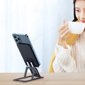 Podstawka składana na telefon smartfon tablet szary 14 Podstawka składana na telefon smartfon tablet szary - obrazek 6