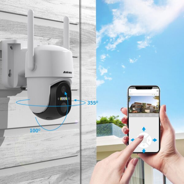Kamera WiFi z aplikacją sterującą Android iOS IR LED + panel słoneczny 5W 2 1016710 3 kamera wifi z aplikacja sterujaca androi choetech hurtownia sklep