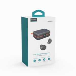 Słuchawki bezprzewodowe TWS wodoodporne z ładowarką solarną i powerbankiem 2500mAh czarny 15 Słuchawki bezprzewodowe TWS wodoodporne z ładowarką solarną i powerbankiem 2500mAh czarny - obrazek 5