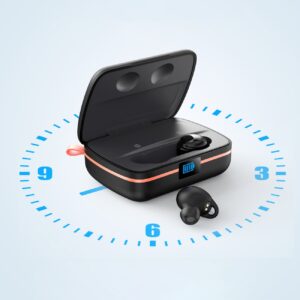 Słuchawki bezprzewodowe TWS wodoodporne z ładowarką solarną i powerbankiem 2500mAh czarny 19 Słuchawki bezprzewodowe TWS wodoodporne z ładowarką solarną i powerbankiem 2500mAh czarny - obrazek 9