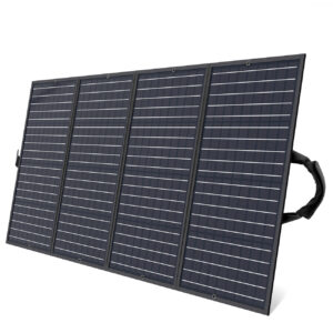 Ładowarka solarna słoneczna turystyczna składana 160W czarna 8 Ładowarka solarna słoneczna turystyczna składana 160W czarna - obrazek 1