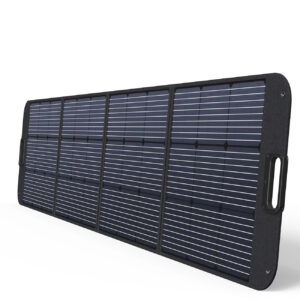 Ładowarka solarna soneczna 200W przenośny panel słoneczny czarny 8 Ładowarka solarna soneczna 200W przenośny panel słoneczny czarny - obrazek 1