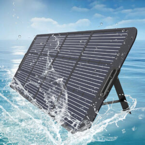Ładowarka solarna soneczna 200W przenośny panel słoneczny czarny 10 Ładowarka solarna soneczna 200W przenośny panel słoneczny czarny - obrazek 3