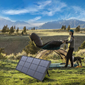 Ładowarka solarna soneczna 200W przenośny panel słoneczny czarny 15 Ładowarka solarna soneczna 200W przenośny panel słoneczny czarny - obrazek 8