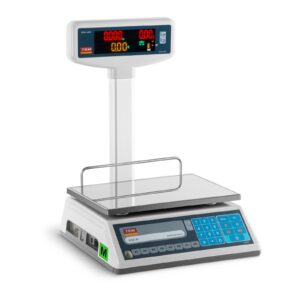 Waga sklepowa cenowa zalegalizowana EGE-LED TEM RS232 30kg / 10g 9 Waga sklepowa cenowa zalegalizowana EGE-LED TEM RS232 30kg / 10g - obrazek 3