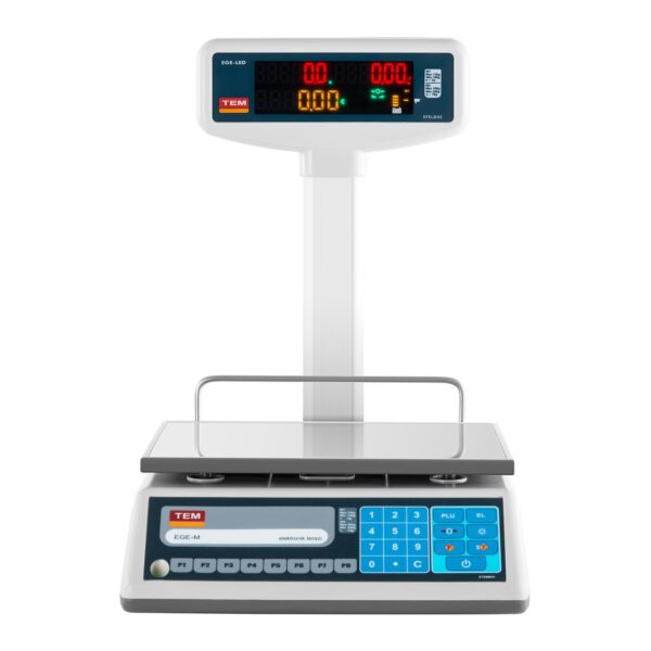 Waga sklepowa cenowa zalegalizowana EGE-LED TEM RS232 30kg / 10g 3 10200011 3