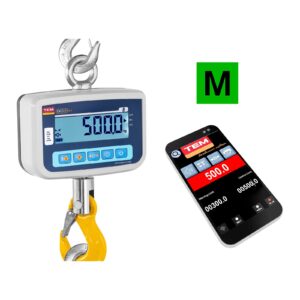 Waga hakowa wisząca magazynowa zalegalizowana bluetooth CEKO+ TEM 500kg / 200g 6 Waga hakowa wisząca magazynowa zalegalizowana bluetooth CEKO+ TEM 500kg / 200g - obrazek 3