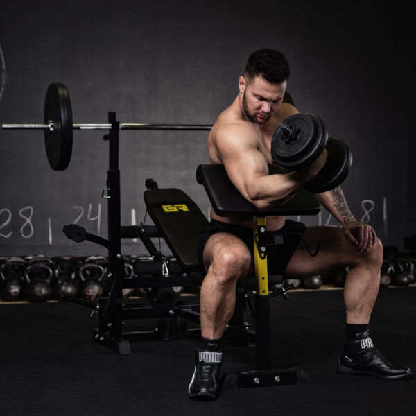 Ławka do ćwiczeń wielofunkcyjna regulowana modlitewnik do 110 kg 7 10230004 7