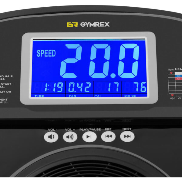 Bieżnia elektryczna treningowa profesjonalna do 120 kg 12 programów LCD 1837 W 2 10230216 2