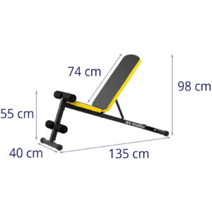 Ławka treningowa do ćwiczeń klatki piersiowej ramion brzucha bicepsu do 100 kg 11 Ławka treningowa do ćwiczeń klatki piersiowej ramion brzucha bicepsu do 100 kg - obrazek 6