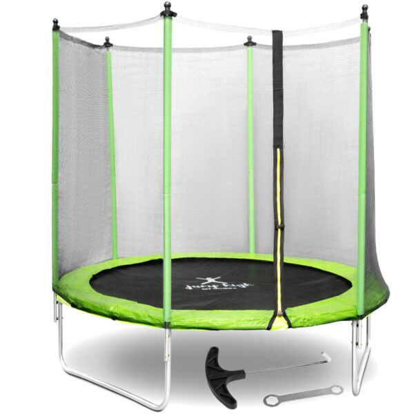 10230230-trampolina-ogrodowa-z-siatka-i-oslona-na-sprezyny-sr-244-cm-do-80-kg-czarno-zielona-ean-4062859075376-hurtownia-sklep 10230230 trampolina ogrodowa z siatka i oslona na sprezyny sr 244 cm do 80 kg czarno zielona ean 4062859075376 hurtownia sklep