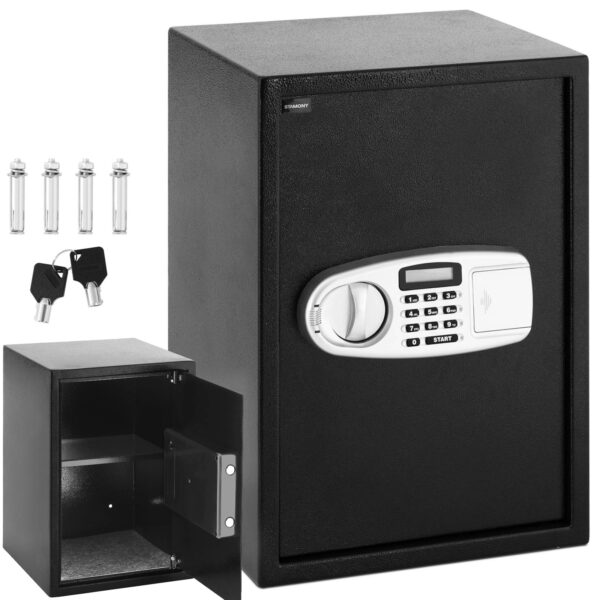 10240075-sejf-elektroniczy-domowy-biurowy-z-zamkiem-szyfrowym-stalowy-36x35x52-cm-ean-4062859024046-hurtownia-zielona-gora 10240075 sejf elektroniczy domowy biurowy z zamkiem szyfrowym stalowy 36x35x52 cm ean 4062859024046 hurtownia zielona gora