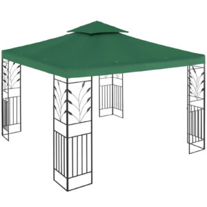 Pawilon ogrodowy altana z ornamentem składana 3 x 3 x 2.6 m zielony 10 Pawilon ogrodowy altana z ornamentem składana 3 x 3 x 2.6 m zielony - obrazek 4