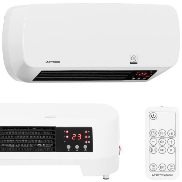 10250420 elektryczny grzejnik scienny ceramiczny z pilotem 1000 2000w uniprodo hurtownia sklep dystrybutor