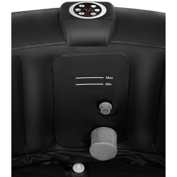 Jacuzzi ogrodowe dmuchane z masażem 6 osobowe 42C 1000 l czarne 3 10250470 3