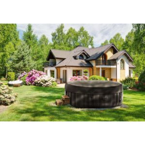 Jacuzzi ogrodowe dmuchane z masażem 6 osobowe 42C 1000 l czarne 17 Jacuzzi ogrodowe dmuchane z masażem 6 osobowe 42C 1000 l czarne - obrazek 9