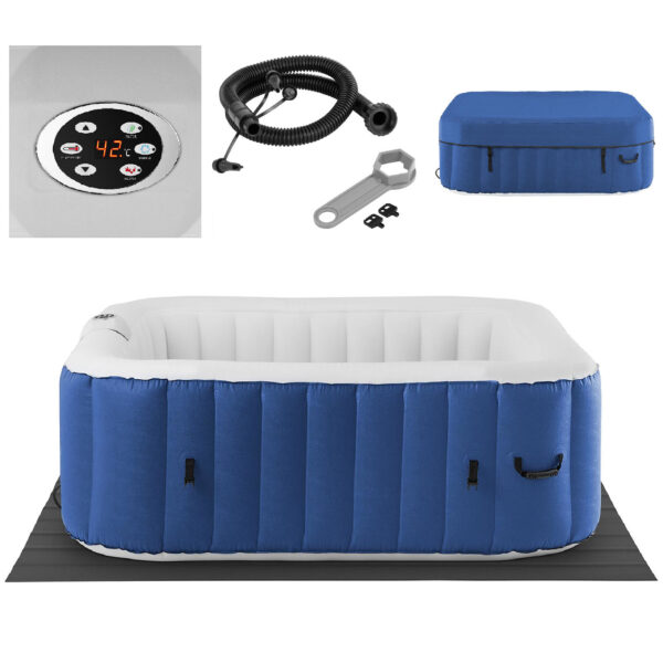 10250483 jacuzzi ogrodowe dmuchane z masazem 6 osobowe 42c 900 l niebieskie hurtownia sklep