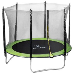 Trampolina ogrodowa dla dzieci dorosłych z siatką zewnętrzną śr. 244 cm do 100 kg 3 Trampolina ogrodowa dla dzieci dorosłych z siatką zewnętrzną śr. 244 cm do 100 kg - obrazek 1