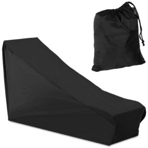 Pokrowiec ochronny na leżak ogrodowy tarasowy czarny 18x6x18 cm - obrazek 1